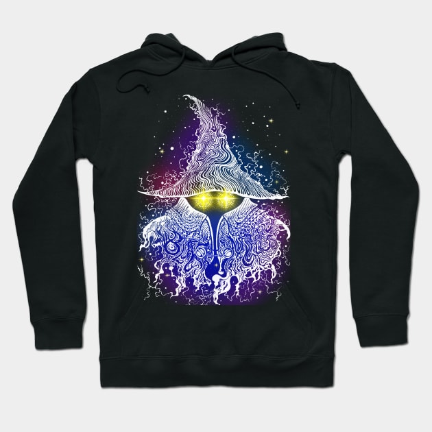 black mage glow Hoodie by Moonjelly88